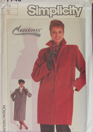 MISSES' LOOSE-FITTING LINED COAT IN TWO LENGTHS