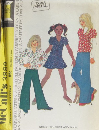 GIRLS TOP SKIRT AND PANTS
