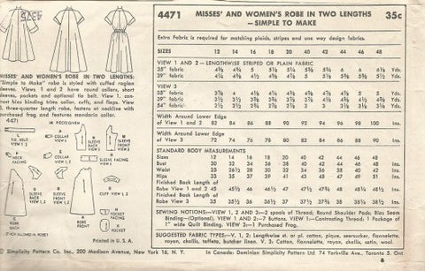 MISSES' AND WOMEN'S ROBE IN TWO LENGTHS