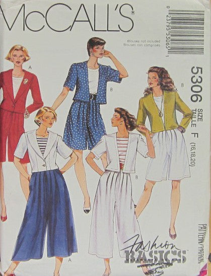 MISSES' UNLINED JACKETS AND SPLIT SKIRT IN TWO LENGTHS