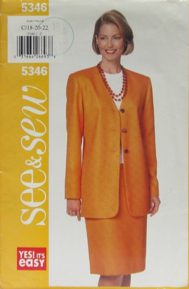 MISSES'/MISSES' PETITE JACKET AND SKIRT