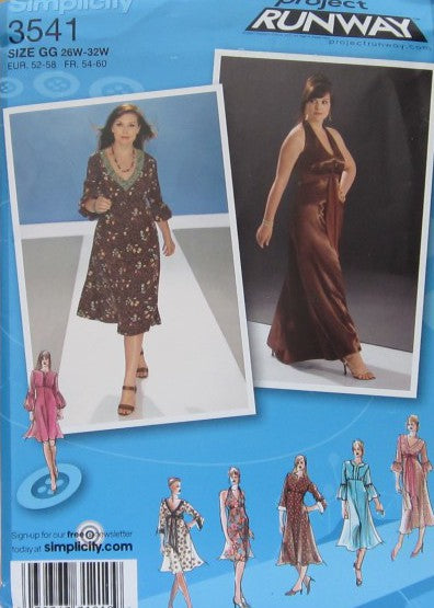 WOMENS /WOMEN PETITE DRESS IN TWO LENGTHS WITH BODICE VARIATIONS