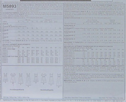 MISSES' AND WOMEN'S DRESSES IN FOUR LENGTHS