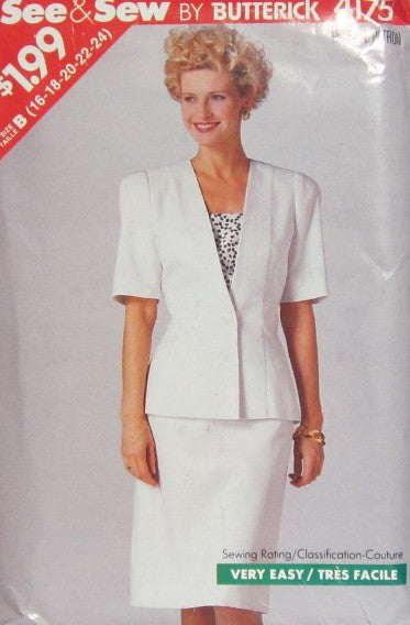 MISSES/MISSES JACKET SKIRT AND CAMISOLE