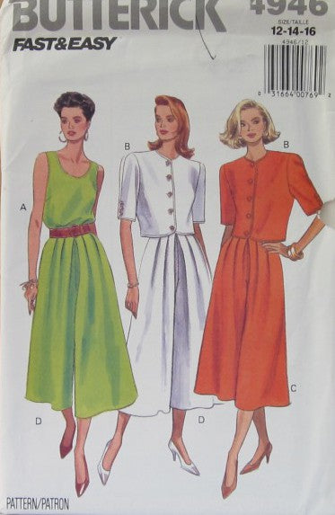 MISSES/MISSES PETITE TOP AND CULOTTES