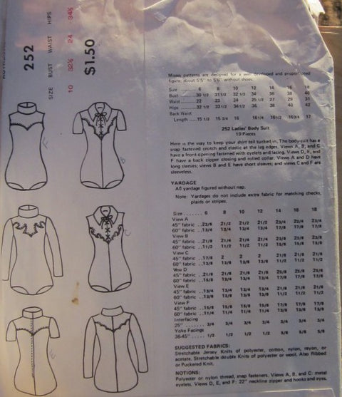 LADIES BODY SUIT