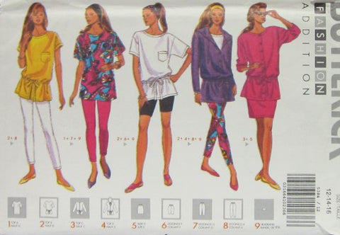 MISSES' TOP, SKIRT, LEGGINGS AND HEADBAND