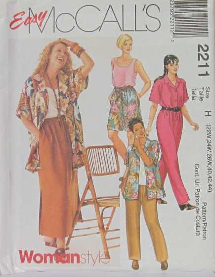 WOMEN'S SHIRT, TOP, PULL-ON PANTS OR SHORTS AND PULL-ON SKIRT