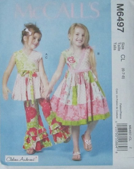 CHILDRENS/GIRLS TOP DRESS AND PANTS