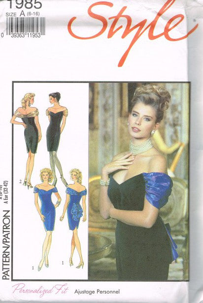MISSES' LINED EVENING DRESS