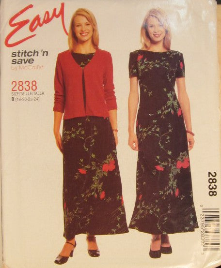 MISSES/MISS PETITE JACKET AND DRESS