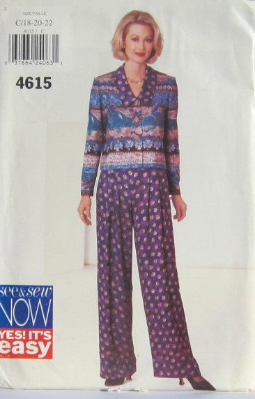 MISSES' TOP AND PANTS