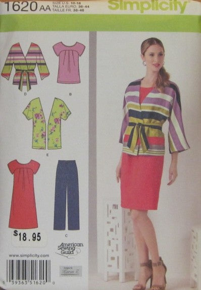 MISSES WOMENS PULLOVER DRESS OR TUNIC PANTS AND JACKET