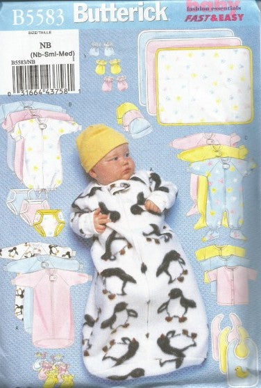 INFANTS'  BUNTING, JUMPSUIT, SHIRT, DIAPER COVER, HAT, BIB,