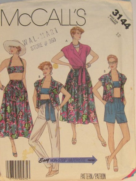 SHIRT, BRA, SKIRT, PANTS, SHORTS, AND SASH