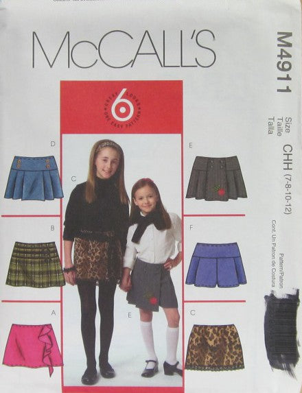 CHILDREN'S AND GIRLS' SKIRTS AND SKORTS