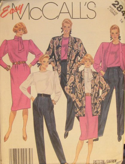MISSES JACKET, BLOUSE SCARF SKIRT AND PANTS