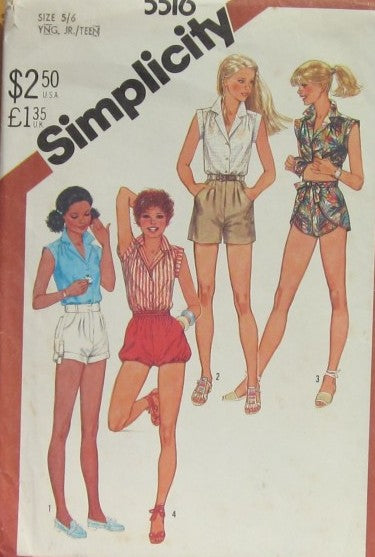 YOUNG JUNIOR/TEEN'S SHIRT AND SET OF SHORTS
