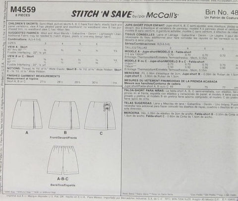 CHILDRENS SKORTS