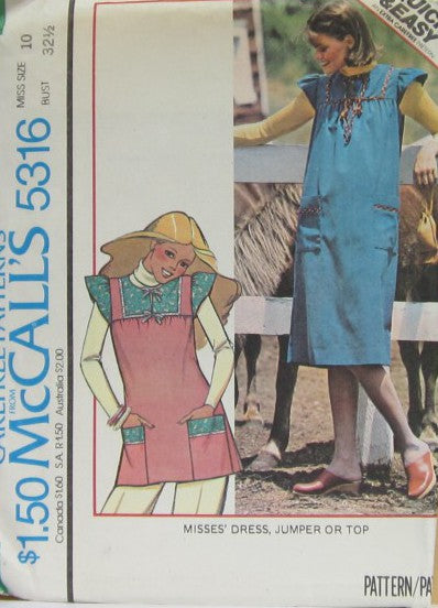 MISSES' DRESS, JUMPER OR TOP