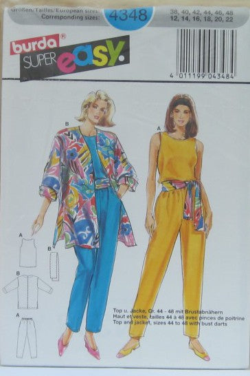 MISSES JACKET PANTS TOP AND BELT