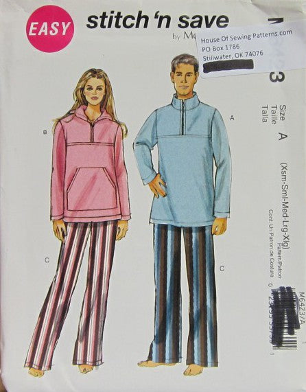 MISSES'/MEN'S/TEEN BOY'S TOPS AND PANTS
