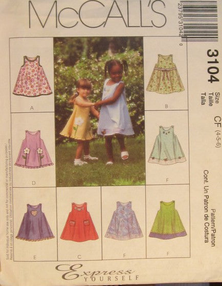 TODDLERS AND CHILDRENS DRESS