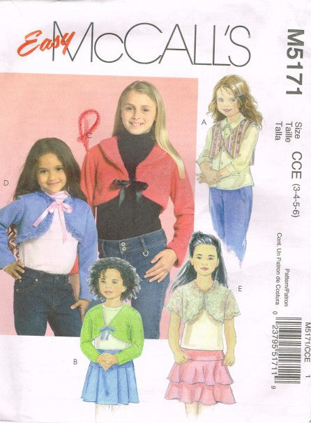 CHILDREN'S AND GIRLS' LINED AND UNLINED SHRUGS
