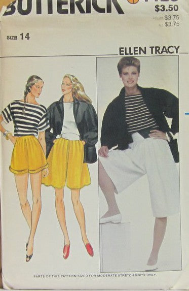 MISSES' JACKET, TOP, CULOTTES AND SHORTS