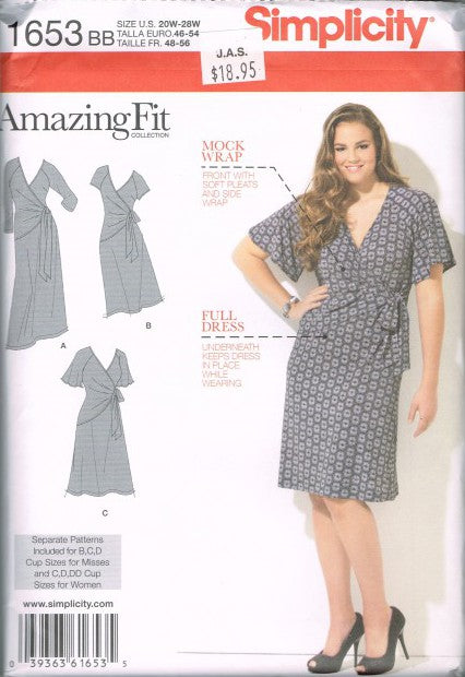 MISSES'/WOMEN'S KNIT DRESS IN TWO LENGTHS WITH INDIVIDUAL