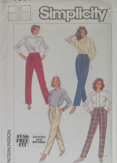 MISSES' PANTS AND TROUSERS WITH LEG VARIATIONS