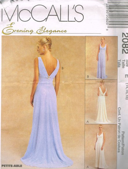 MISSES' LINED GOWN