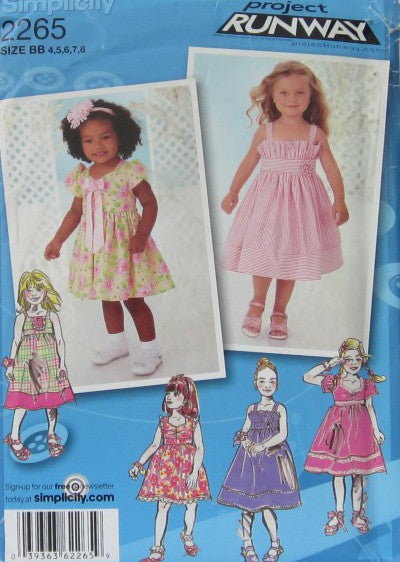 TODDLERS AND CHILDS DRESS IN TWO LENGTHS WITH BODICE VARIATINS