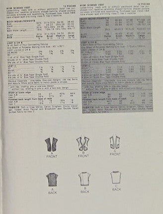 MISSES VEST