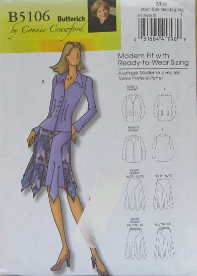 MISSES/WOMENS BLOUSE AND SKIRT
