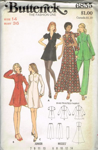 JUNIOR AND MISSES' DRESS, TUNIC, PANTS AND SCARF