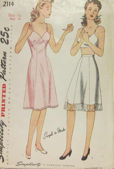 MISSES' AND WOMEN'S SLIP AND HALF-SLIP