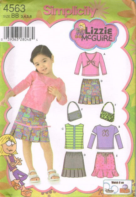 TODDLER'S AND CHILD'S SKIRT, PURSE AND KNIT TOP