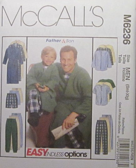 BOYS AND MENS ROBE WITH TIE BELT TOP PANTS OR SHORTS