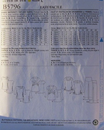 MISSES MATERNITY TOP AND PANTS