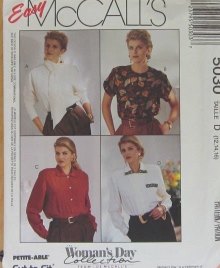 MISSES BLOUSE AND SCARF