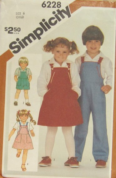 CHILDS OVERALLS, SUNDRESS OR JUMPER AND SHIRT