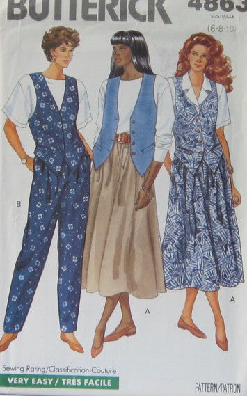 MISSES/MISSES PETITE VEST SKIRT AND PANTS