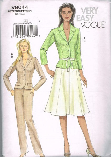 MISSES'/MISSES' PETITE JACKET, SKIRT AND PANTS