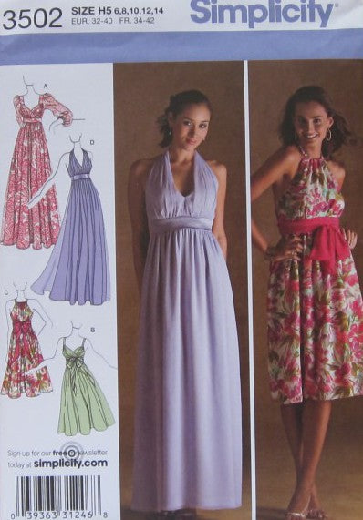 MISSES EVENING DRESS IN TWO LENGTHS WITH BODICE VARIATIONS AND