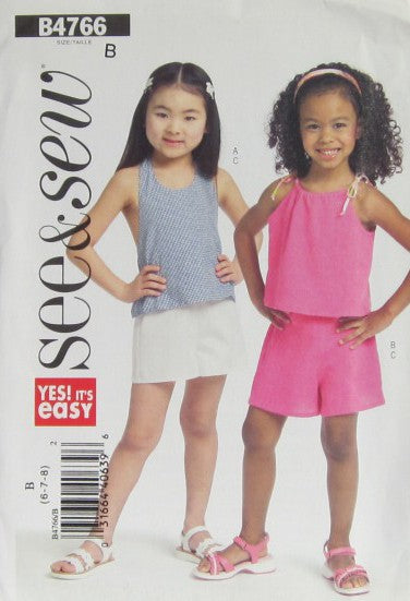 CHILDRENS/GIRLS TOP AND SHORTS