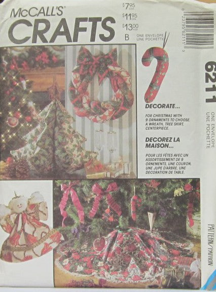 FOR CHRISTMAS WITH 9 ORNAMENTS TO CHOSE. A WREATH, TREE SKIRT
