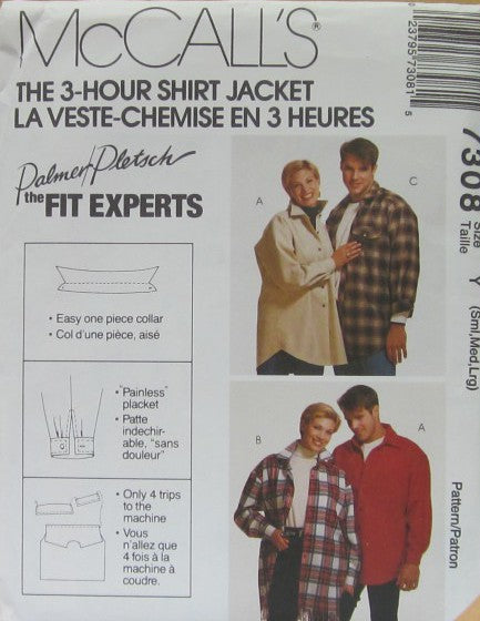MISSES' AND MEN'S SHIRT JACKET
