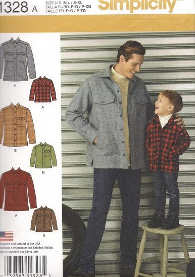 BOYS' AND MEN'S SHIRT JACKET
