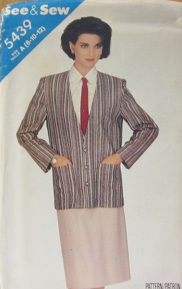 MISSES' JACKET AND SKIRT